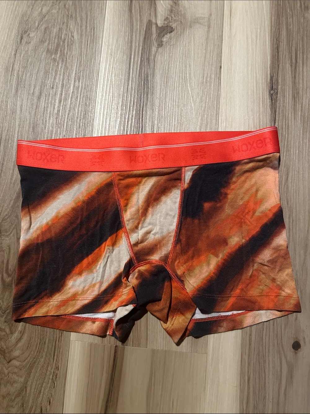Woxer Orange Tie-Dye Boxer Briefs